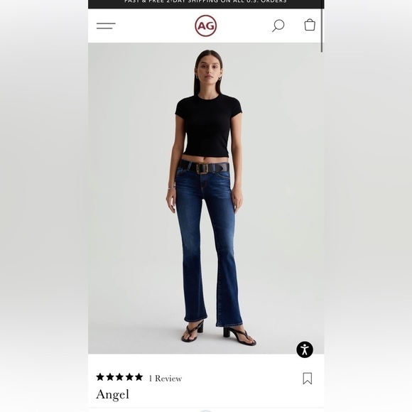 ADRIANO GOLDSCHMIED “Angel” jeans from early Y2K. Boot cut flare Vintage 31R GUC - Picture 8 of 16